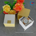 Free Sample Custom Logo White Art Paper Watch Drawer Paper Box With Pillow Insert